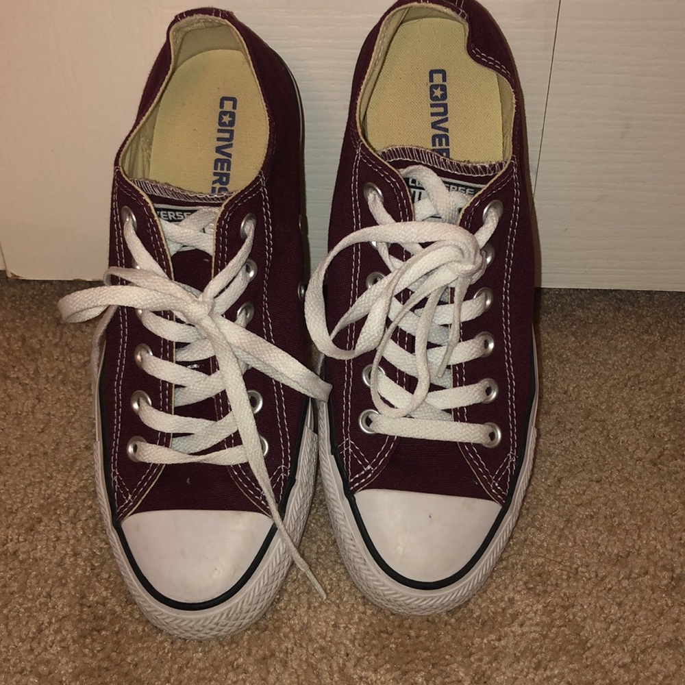 Burgundy Converse!